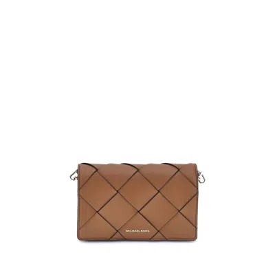 Michael Kors Woven Leather Jet Set Shoulder Women's Bag