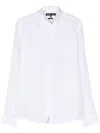 Michael Kors Tailored Button-down Shirt With Curved Hem In White