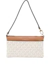 Michael Kors Wristlet Shoulder Bag In Brown