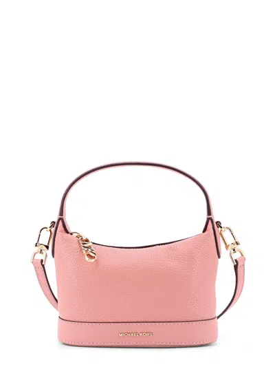 Michael Kors Wythe Leather Handbag With Frontal Logo