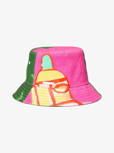 Michael Kors X Christina Zimpel Cotton Twill Bucket Hat In Pink