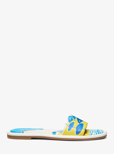 Michael Kors X Christina Zimpel Dana Slide Sandal In Multi