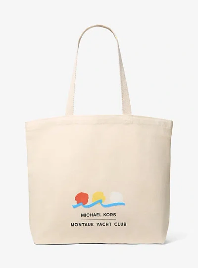 Michael Kors X Montauk Yacht Club Cotton Canvas Tote Bag