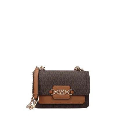 Michael Kors Shoulder Bags Heather Xs Women Fabric Brown/acorn