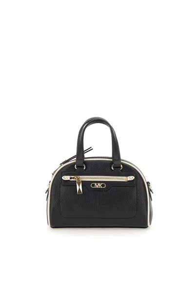 Michael Kors Xs Bowling Xbody Leather Bag In Black Multi