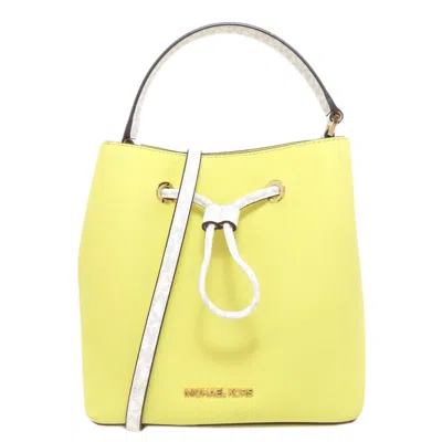Pre-owned Michael Kors Yellow Leather Handbag Shoulder Bag ()