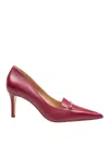 Michael Kors Lena Leather Decollete Mulberry Color In Multi