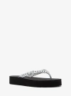 Michael Kors Zaza Platform Flip Flop In Black
