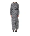 Michael Kors Zebra-print Organic-cotton Shirt Dress In Gray