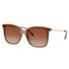 Michael Kors Zermatt Mk 2079u 39383b 61mm Womens Square Sunglasses In Brown
