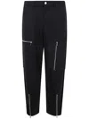 Michael Kors Zipper Cargo Trousers Clothing In Black