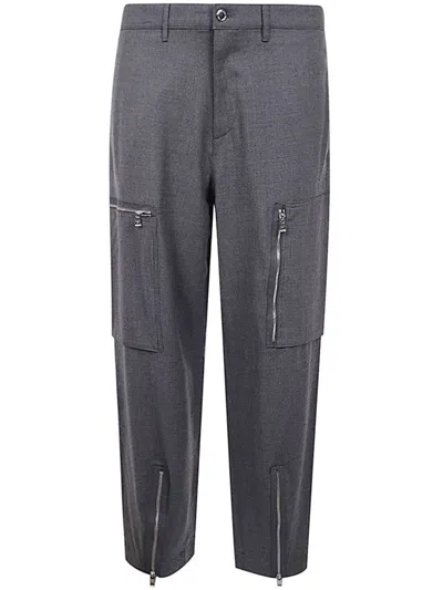 Michael Kors Zipper Cargo Trousers Clothing In Grey