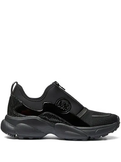 Michael Kors Zip Sneakers In Black