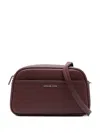 Michael Kors Structured Calfskin Shoulder Bag With Zip Closure In Black