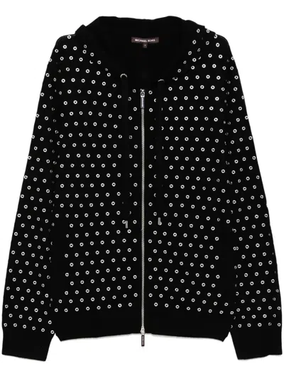 Michael Kors Zip-up Hoodie In Black