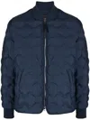 Michael Kors Quilted Jacket In Blue