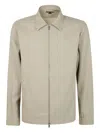 Michael Kors Long Sleeves Linen Cotton Jacket In Neutral