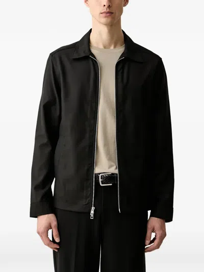 Michael Kors Zip-fastening Spread-collar Jacket In Black