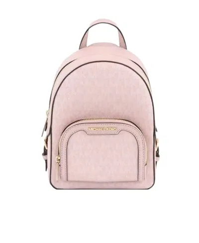 Michael Kors Zipper Backpack In Pink