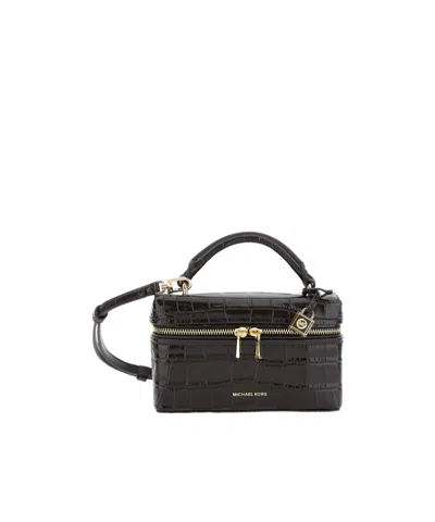 Michael Kors Zipper Cosmetic Bag In Black