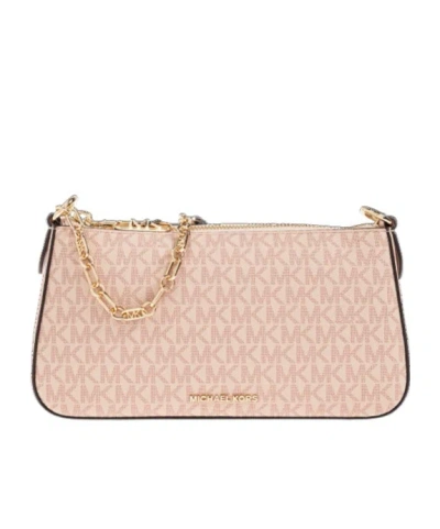 Michael Kors Zipper Shoulder Bag In Brown