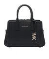 Michael Kors Small Black Leather Hand Bag In Black