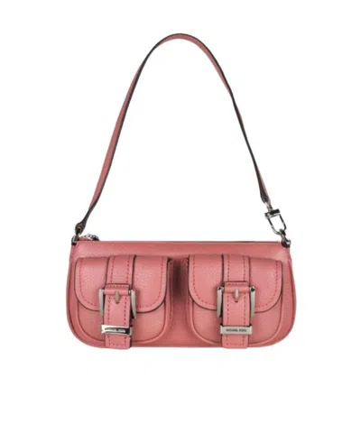 Michael Kors Zipper Shoulder Bag In Pink