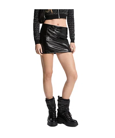 Michael Kors Zipper Skirt In Gray