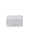 Michael Kors Zipper Wallet In White