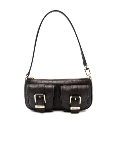 Michael Kors Zoe Buckle-detail Leather Shoulder Bag