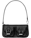 Michael Kors Zoe Convertible Small Shoulder Bag In Black