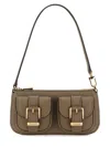 Michael Kors "zoe Small" Clutch Bag In Gray