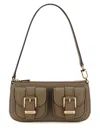 Michael Kors Zoe Small Clutch Bag In Brown