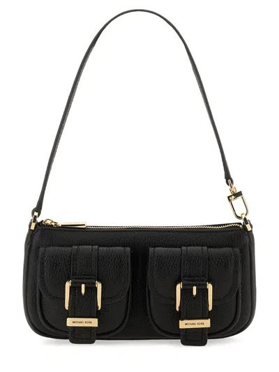 Michael Kors "zoe Small" Clutch Bag In Black