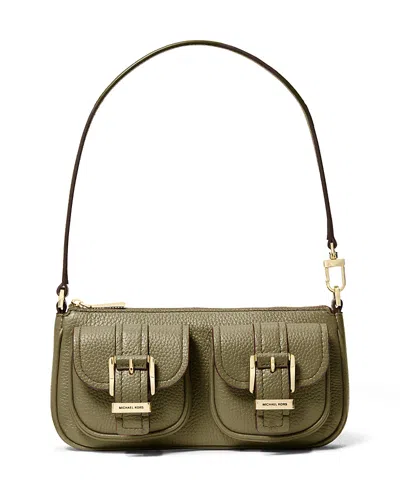Michael Kors Zoe Small Convertible Pochette In Safari Green