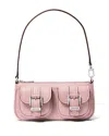 Michael Kors Zoe Small Convertible Pochette In Smokey Rose
