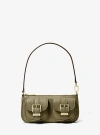 Michael Kors Zoe Small Convertible Pochette In Green