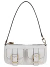 Michael Kors Zoe Small Convertible Pochette In Optic White