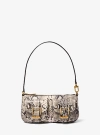 Michael Kors Zoe Small Snake Embossed Leather Convertible Pochette