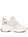 Michael Kors Zuma Leather Sneakers In White