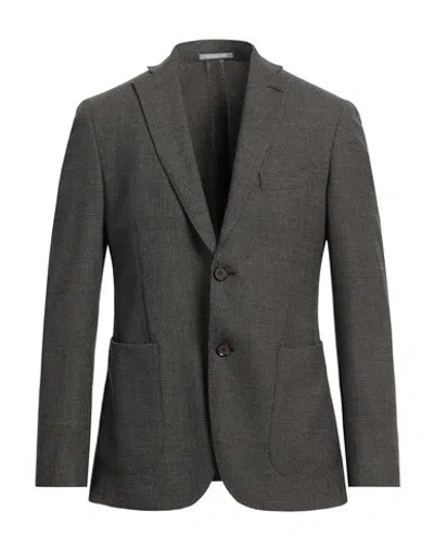 Michael Kors Mens Man Blazer Dark Brown Size 38 Wool, Polyester, Elastane