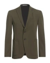 Michael Kors Mens Man Blazer Military Green Size 38 Nylon, Elastane In Green