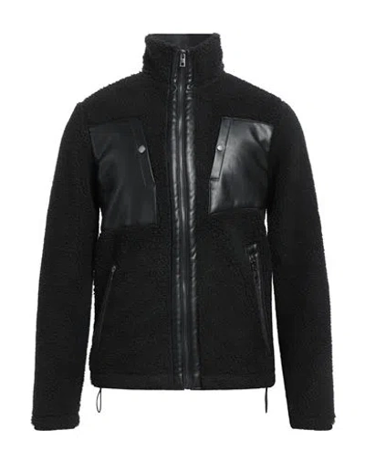 Michael Kors Mens Man Jacket Black Size Xl Polyester, Polyurethane, Cotton