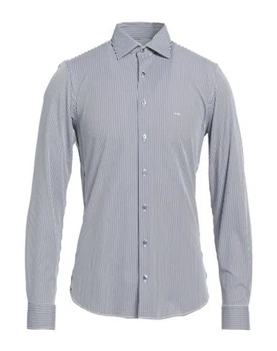 Michael Kors Mens Man Shirt Midnight Blue Size 16 ½ Nylon, Elastane