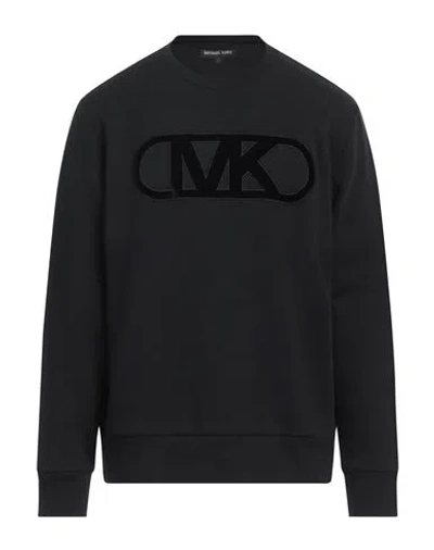 Michael Kors Mens Man Sweatshirt Black Size Xl Organic Cotton