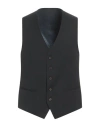 Michael Kors Mens Man Tailored Vest Black Size 44 Polyester, Wool, Elastane
