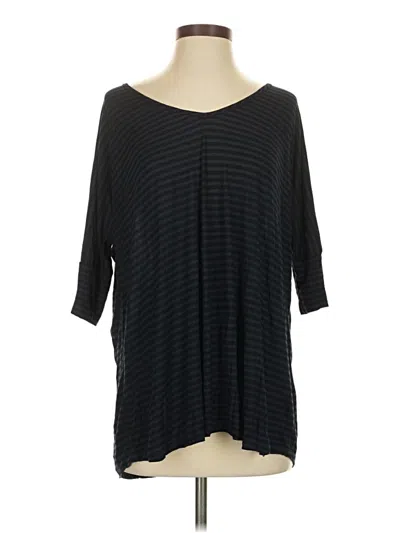 Pre-owned Michael Lauren 3/4 Sleeve T-shirt In Black