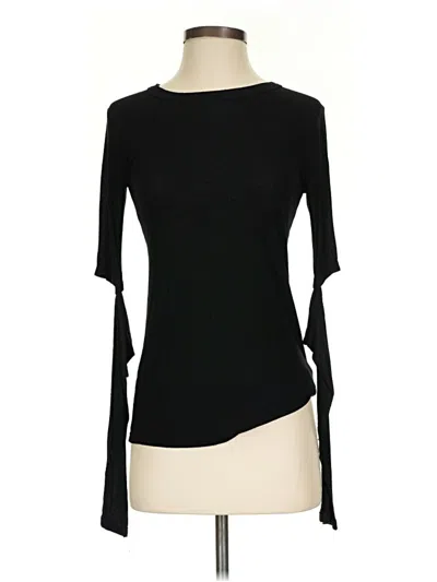Pre-owned Michael Lauren 3/4 Sleeve T-shirt In Black