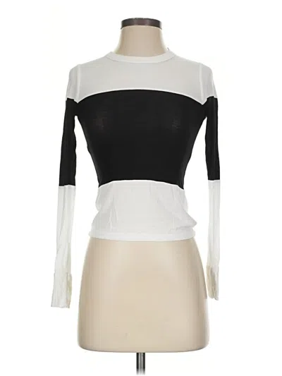 Pre-owned Michael Lauren 3/4 Sleeve T-shirt In White