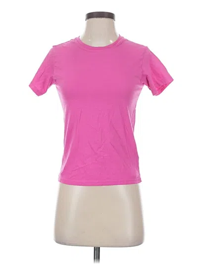 Pre-owned Michael Lauren Active T-shirt In Pink